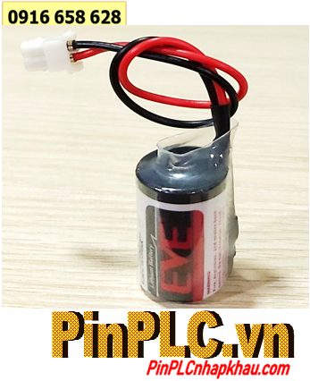 EVE ER14250 (Zắc CẮM), Pin nuôi nguồn PLC EVE ER14250 lithium 3.6v 1/2AA 1200mAh chính hãng